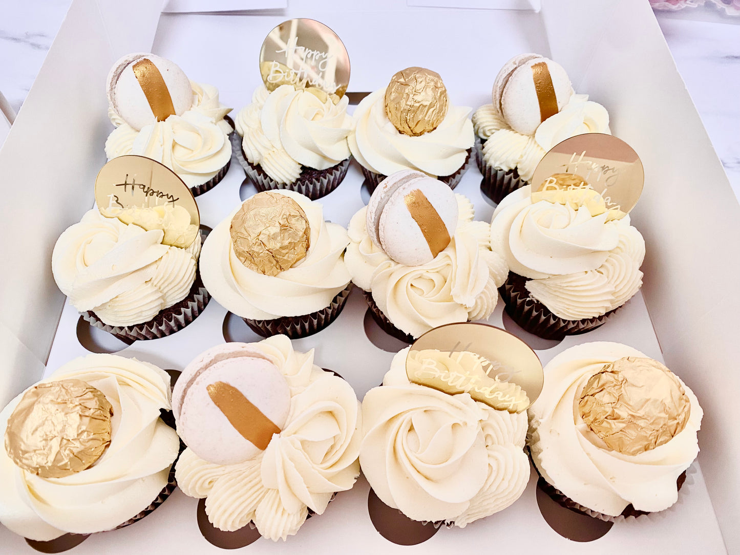 Gold Class Cupcakes