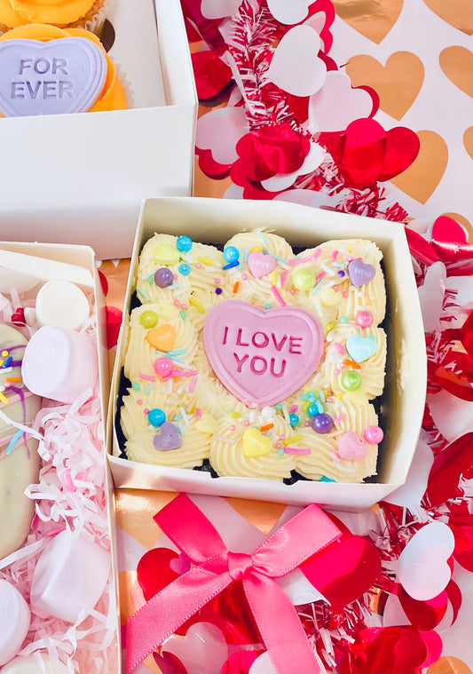 Brownie Heart Cake